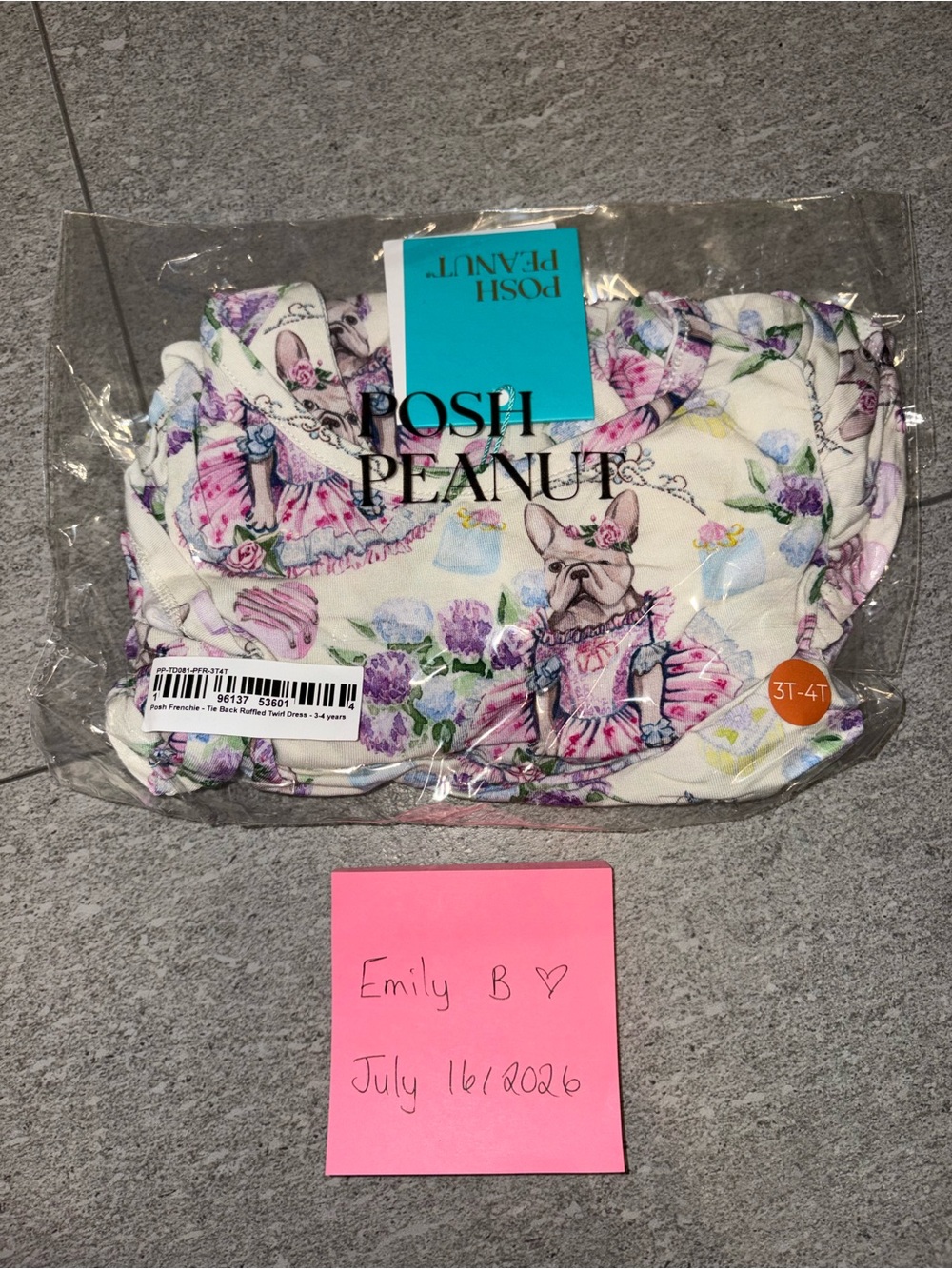 Posh Peanut Bamboo Tieback Twirl 3/4T